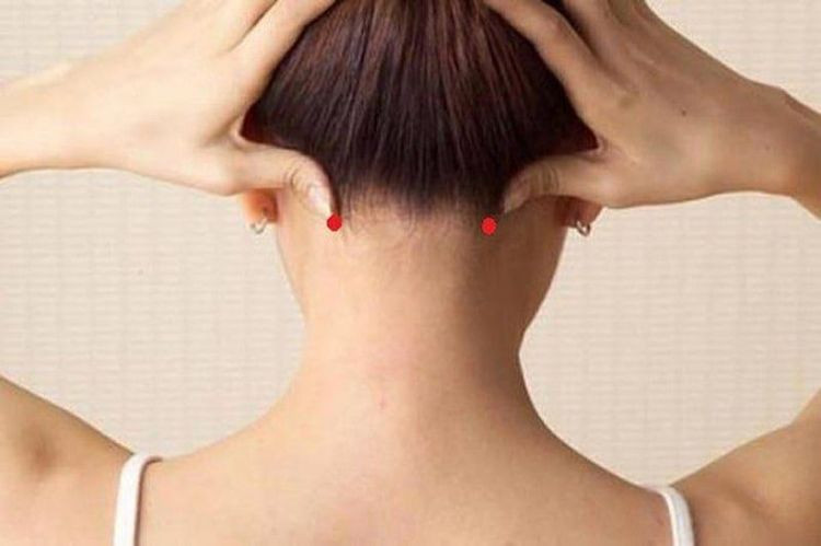 Sơ đồ các công dụng của huyệt phong trì trong điều trị bệnh lý