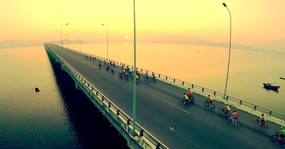 Toàn cảnh cầu Thị Nại Quy Nhơn, công trình vượt biển dài thứ hai Việt Nam