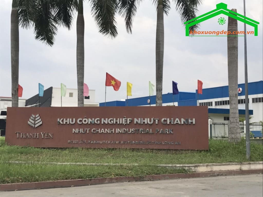 Toàn cảnh khu công nghiệp Nhựt Chánh nhìn từ trên cao, thể hiện quy mô và hạ tầng hiện đại tại Long An.