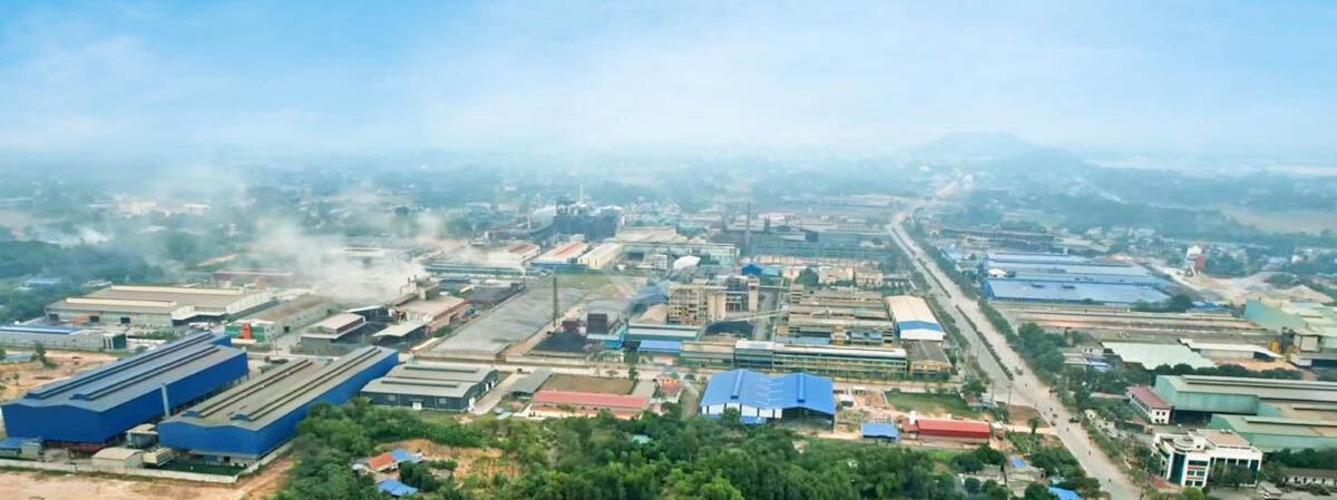 Toàn cảnh Khu Công nghiệp Sông Công I, một trong những khu công nghiệp Thái Nguyên đi đầu phát triển