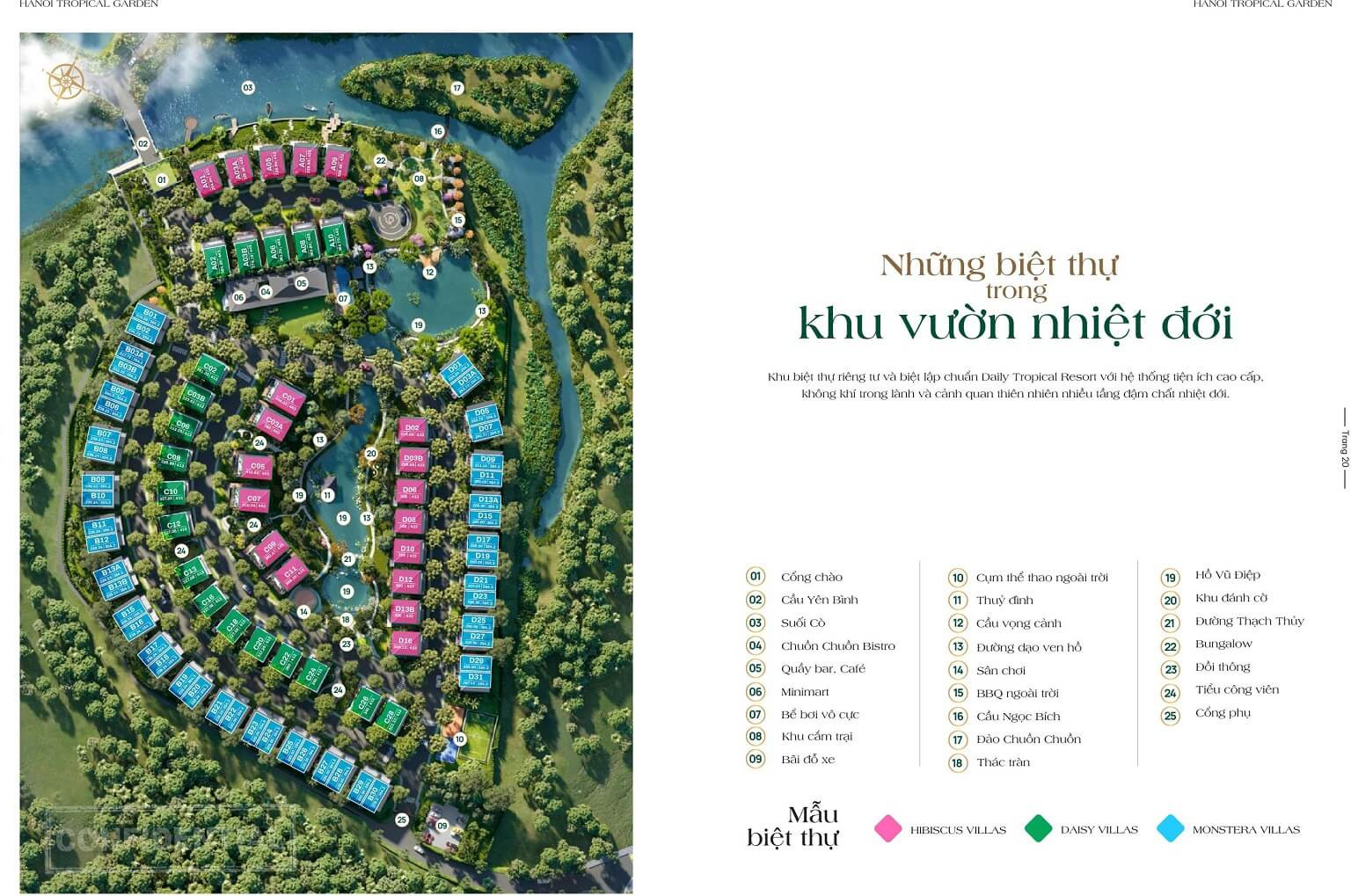 Tổng quan tiện ích đẳng cấp tại dự án Hanoi Tropical Garden với không gian xanh