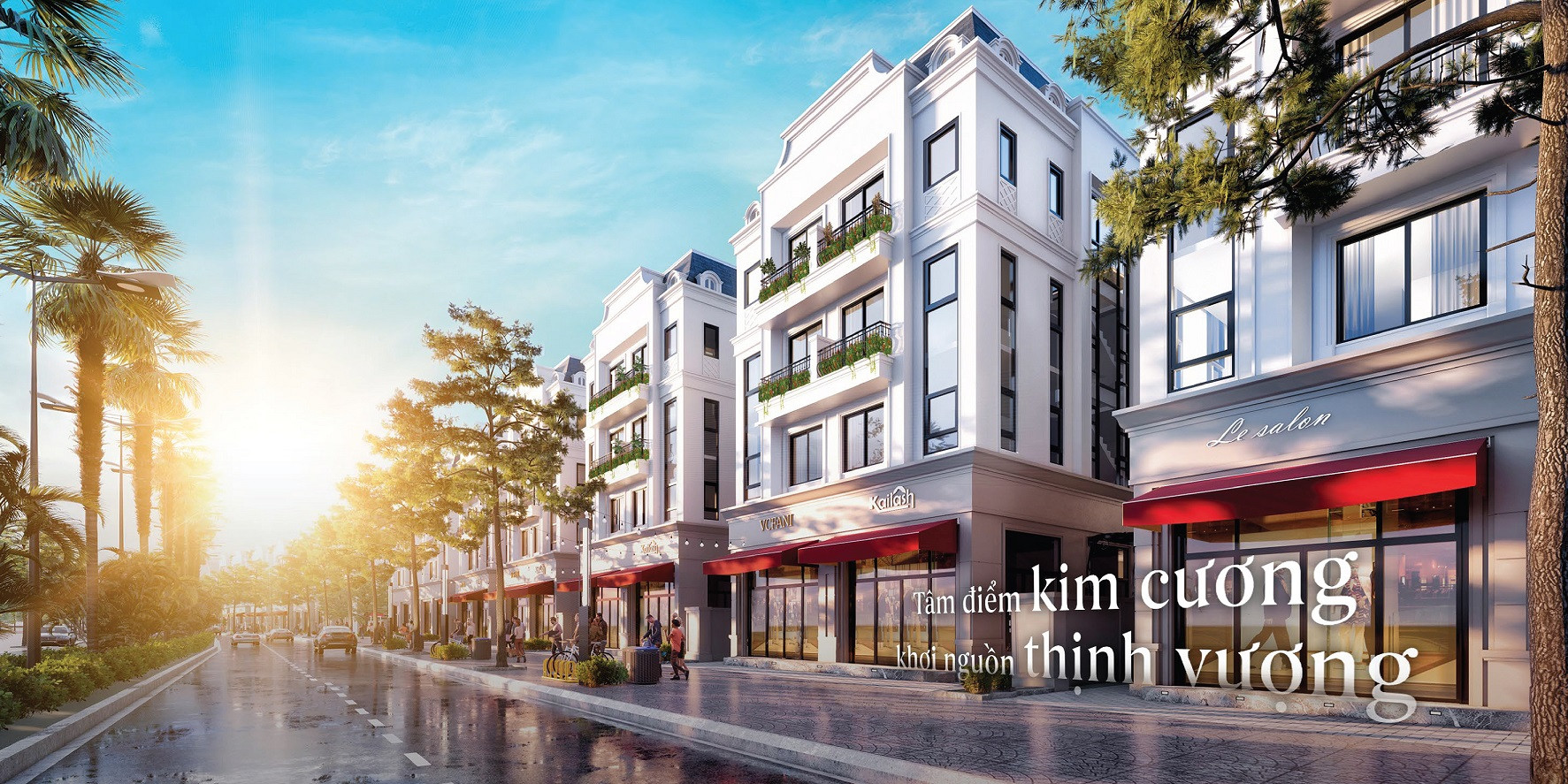 Tổng quan vị trí đắc địa của dự án The Diamond Point trên trục đường chính quận Long Biên