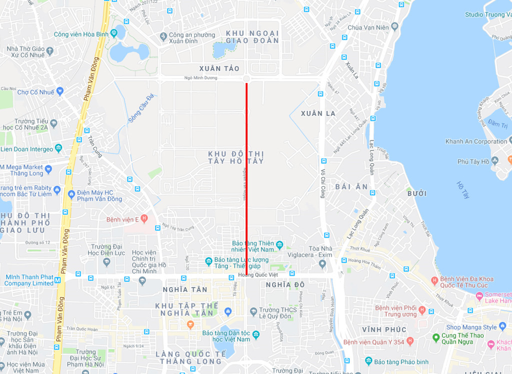 Vị trí chiến lược của Khu Ngoại Giao Đoàn