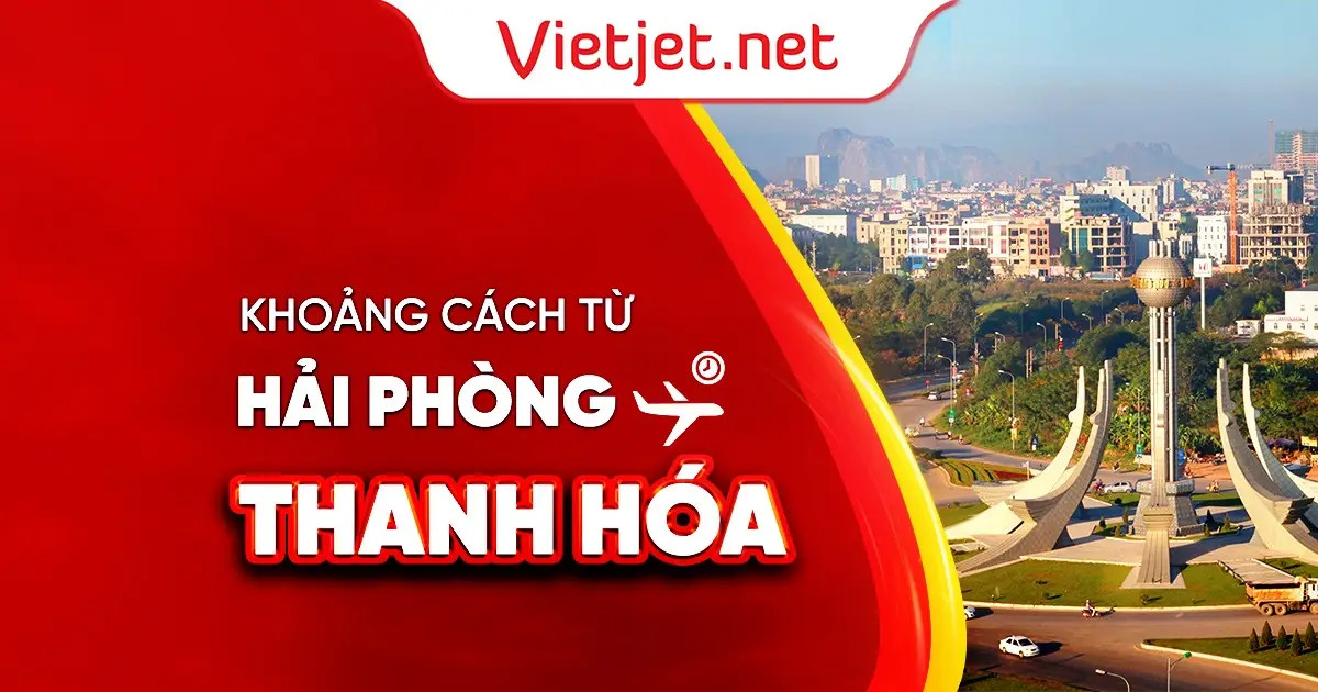 Bản đồ chỉ dẫn khoảng cách Hải Phòng Thanh Hóa