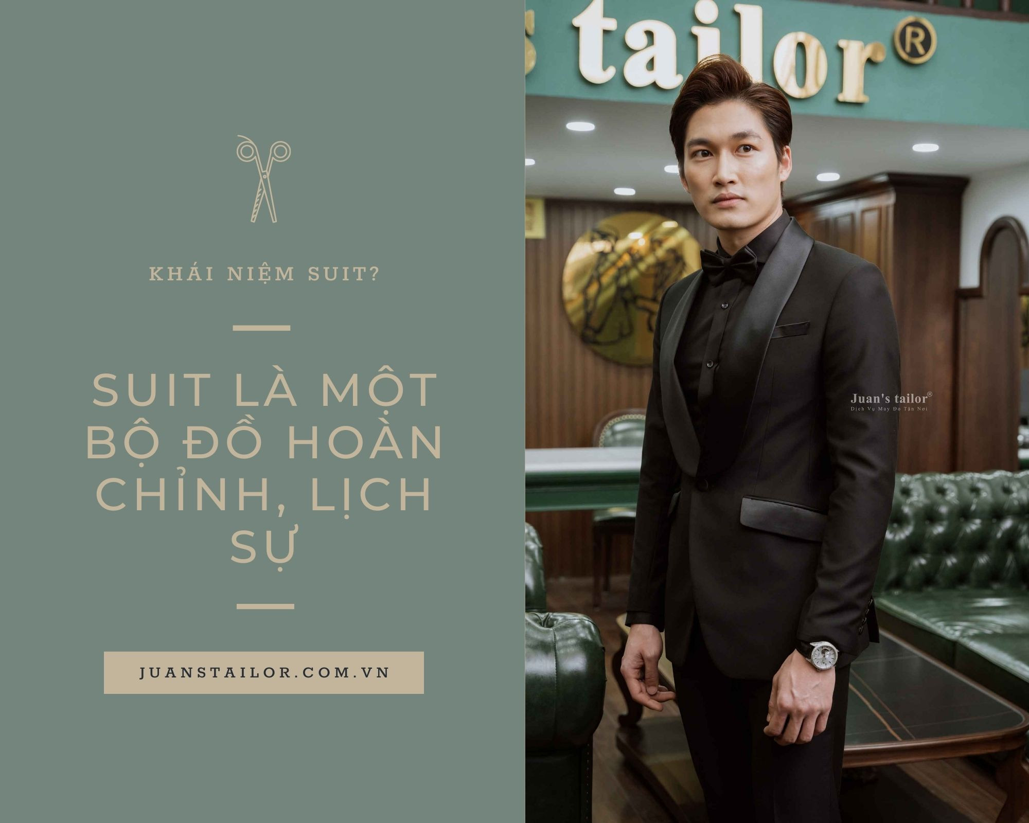 Bộ suit là trang phục hoàn chỉnh gồm áo khoác và quần âu