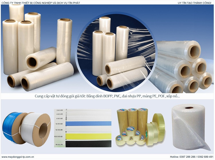 Cuộn màng PE bọc hàng chất lượng cao phục vụ đóng gói