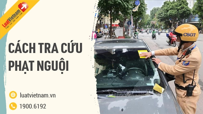 Giao diện tra cứu phạt nguội trực tuyến trên website chính thống