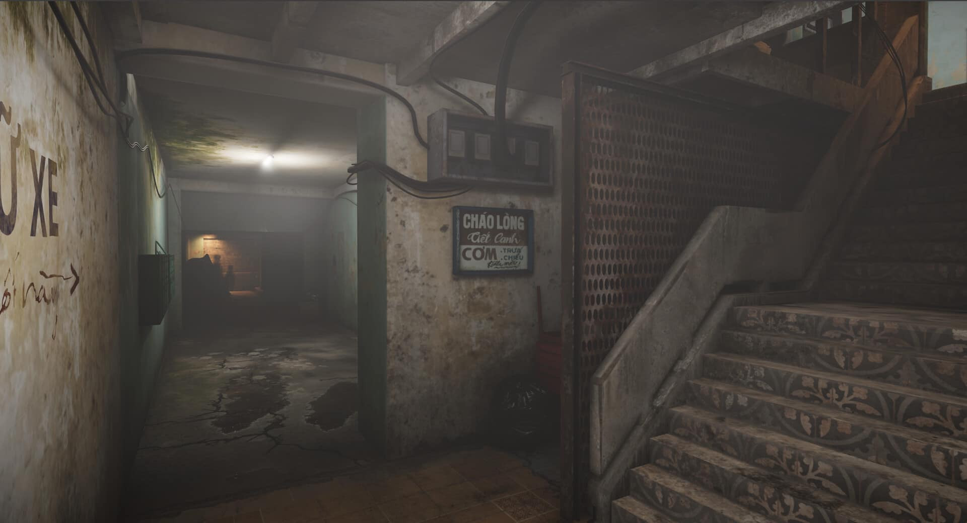 Góc bếp cũ kỹ trong không gian phong xích lan chung cư