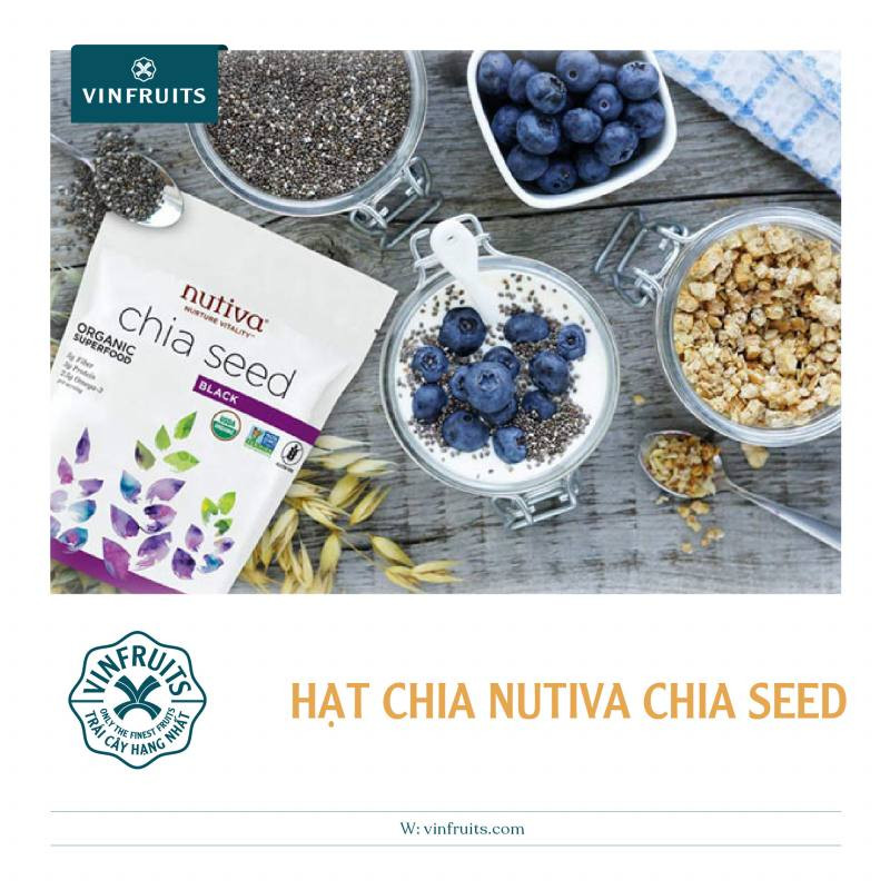 Hạt chia Nutiva hữu cơ đa dạng chủng loại tại cửa hàng chuyên biệt