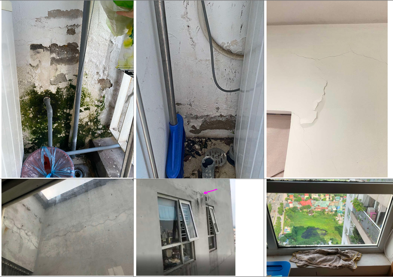 Hiện tượng thấm dột nước tại nhiều căn hộ chung cư Văn phòng Quốc hội