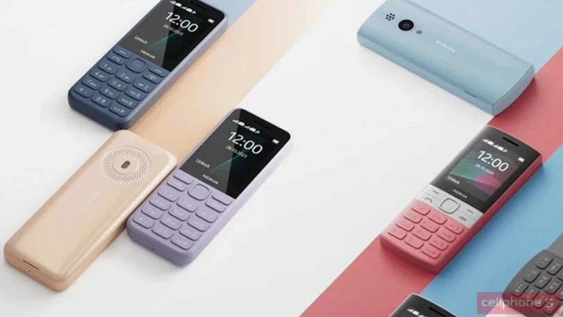 Hình ảnh một chiếc điện thoại phổ thông với thiết kế đơn giản, pin bền.