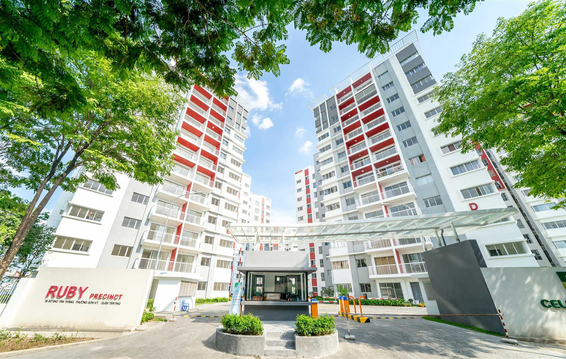 Hình ảnh tổng quan khu chung cư Ruby Celadon City hiện đại