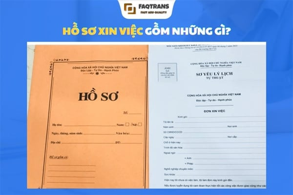 Hồ sơ xin việc bao gồm những giấy tờ gì cần công chứng