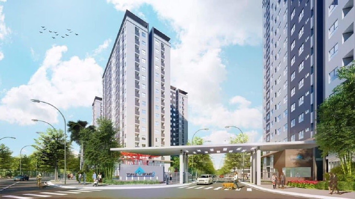 Một góc khu căn hộ hiện đại ở ngoại ô