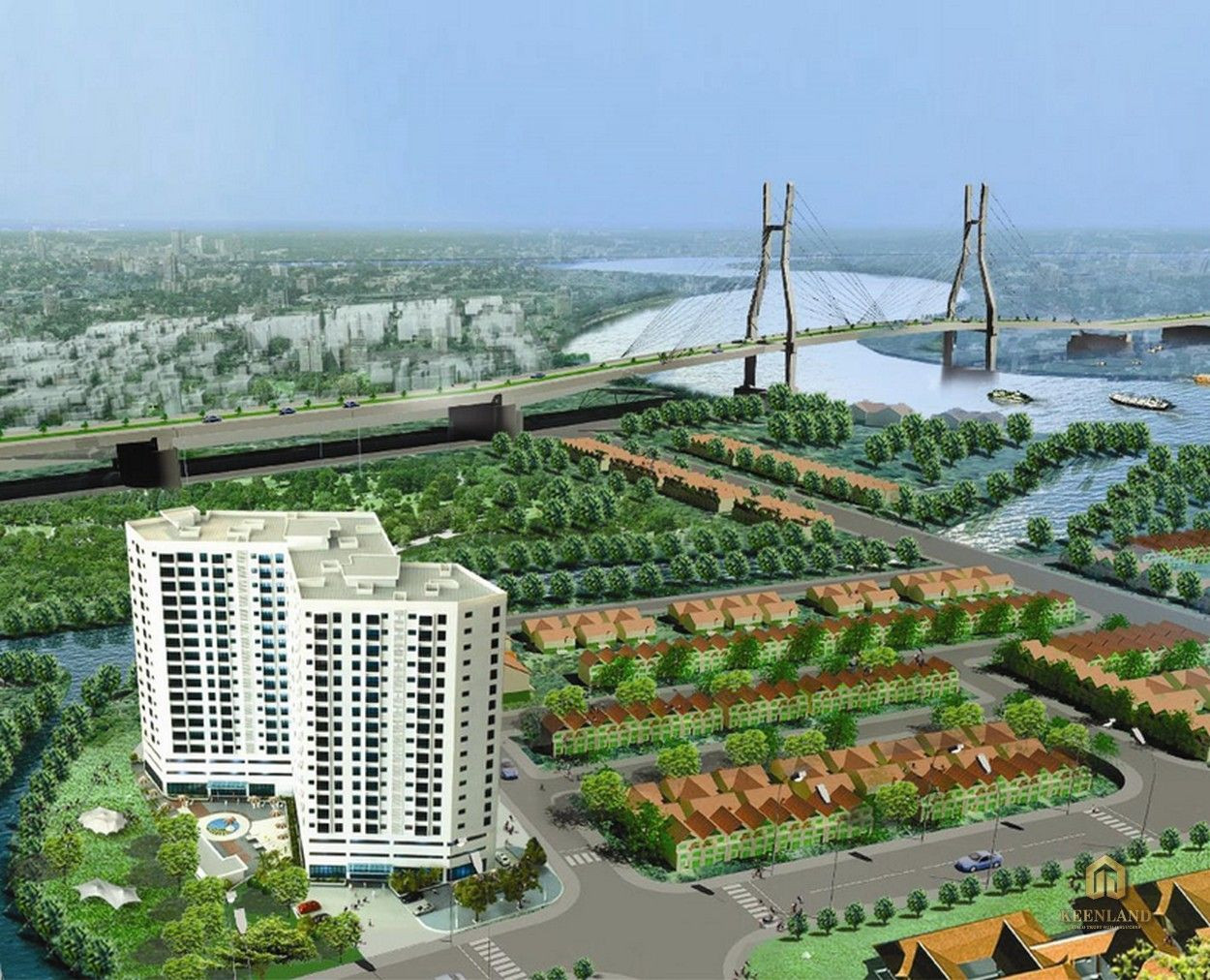 Phối cảnh tổng thể dự án chung cư Ngọc Lan Quận 7