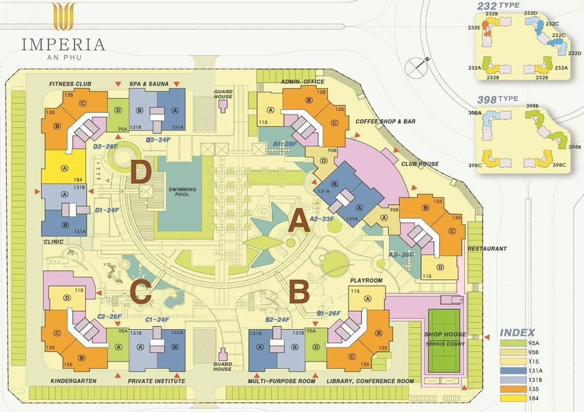 Phối cảnh tổng thể dự án Imperia An Phú nhìn từ trên cao