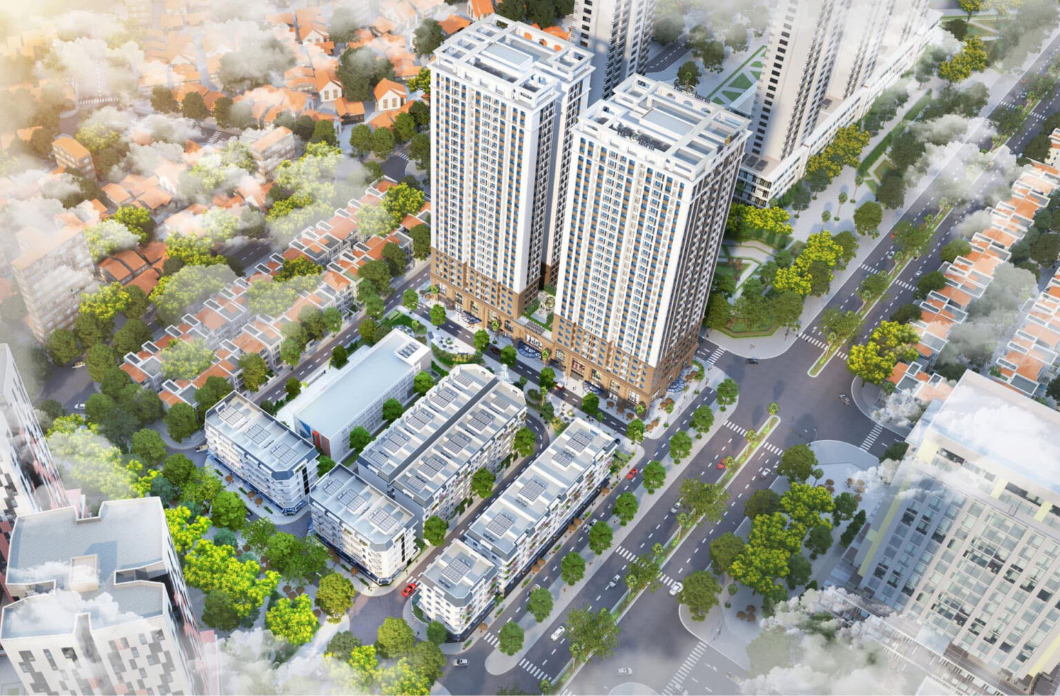 Phối cảnh tổng thể dự án The Charm An Hưng Hà Đông