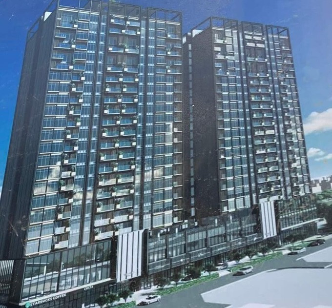 Phối cảnh tổng thể tòa chung cư Westlake Residential Võ Chí Công