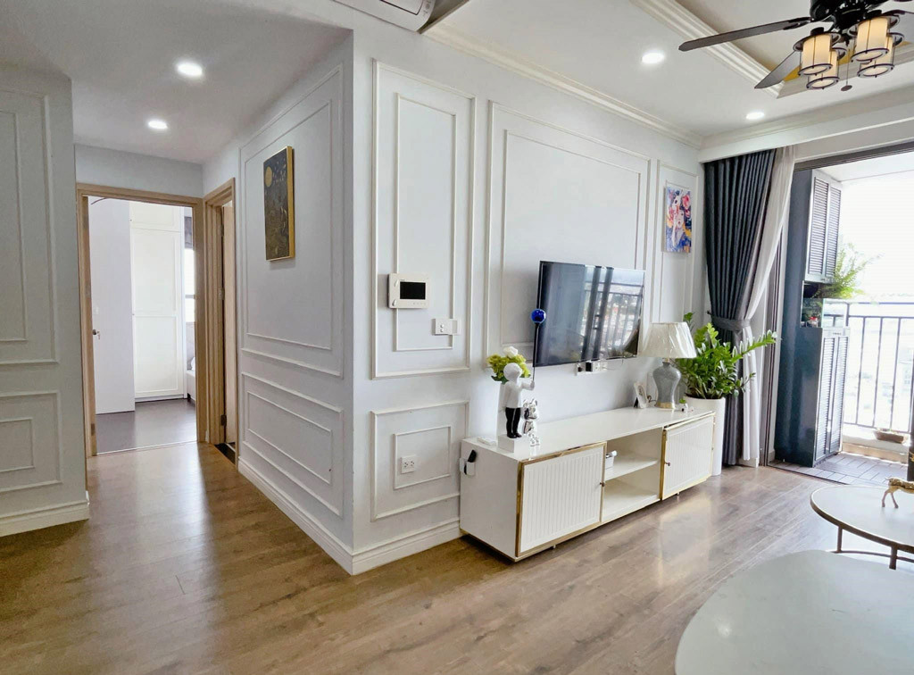 Phòng khách căn hộ 2 phòng ngủ Botanica Premier