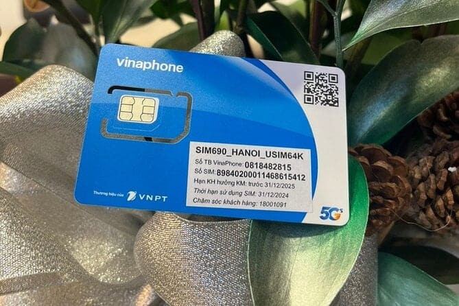 SIM du lịch Việt Nam nhà mạng Vinaphone