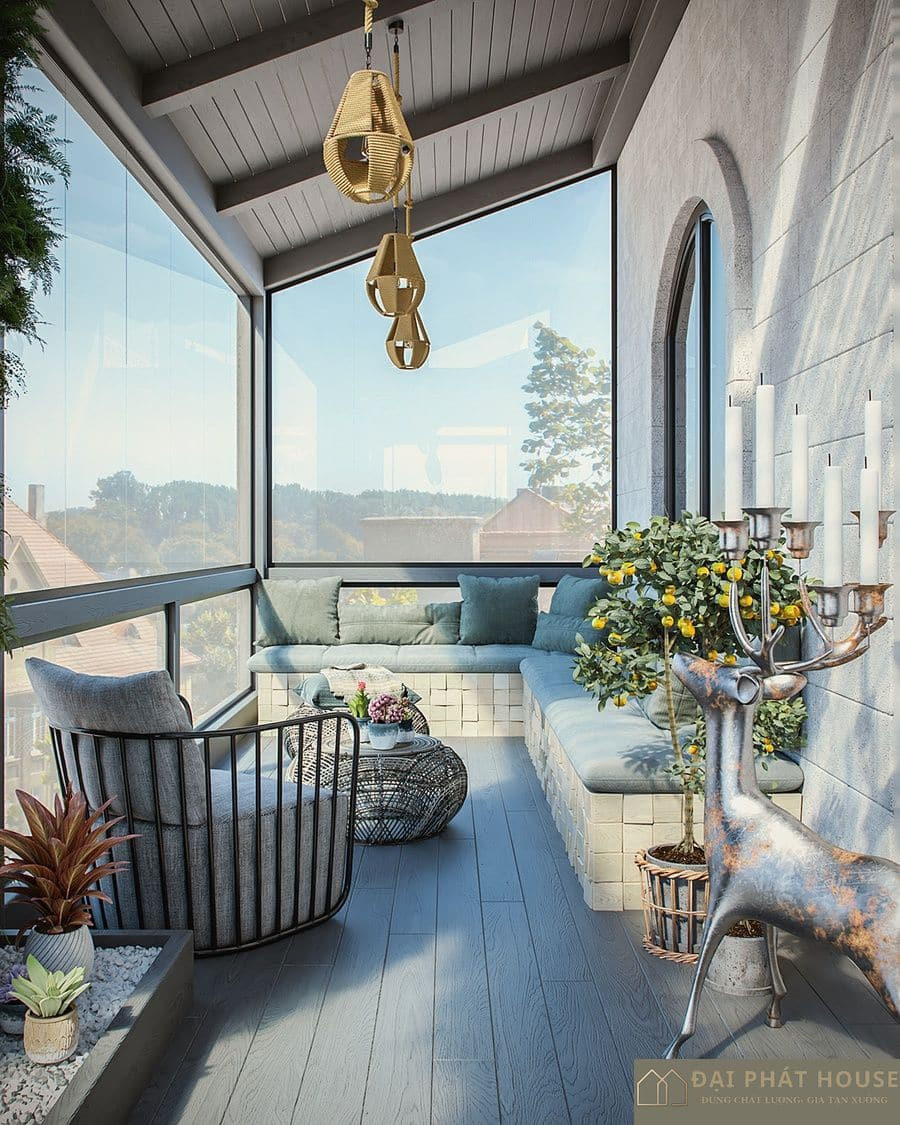 Giải Pháp Thiết Kế Thi Công Nội Thất Chung Cư Hoàn Hảo Thiết kế ban công căn hộ