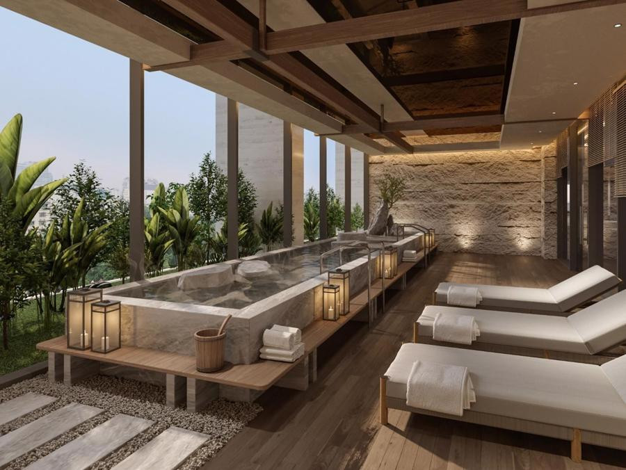 Tiện ích khoáng nóng Onsen tại căn hộ Essensia Sky Nguyễn Hữu Thọ