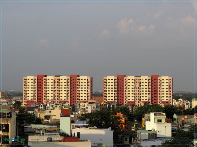 Toàn cảnh chung cư An Lộc Quận 2 nhìn từ bên ngoài