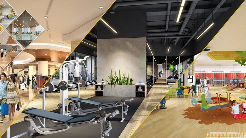 Toàn cảnh dự án chung cư Khai Sơn City với hồ điều hòa