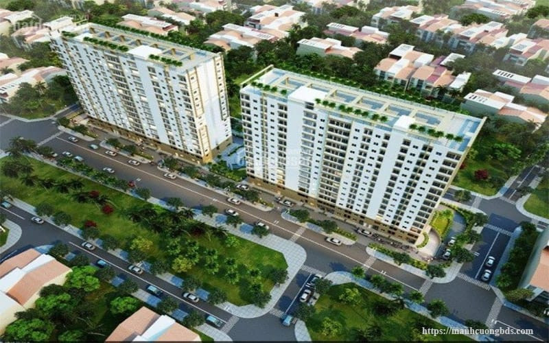 Tổng quan dự án chung cư Bình Phú Nha Trang từ trên cao