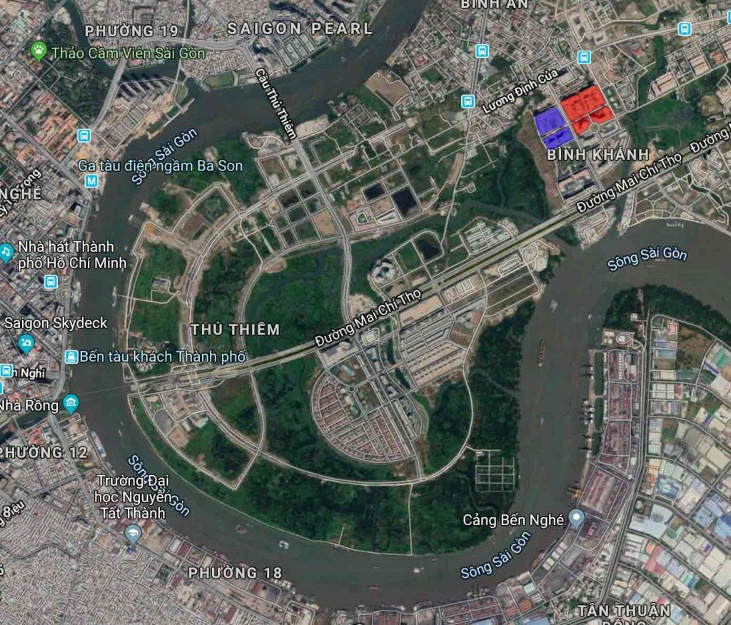 Tổng quan khu đô thị Bình Khánh với các tòa chung cư hiện đại