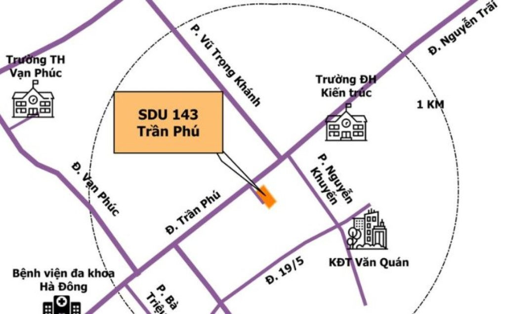 Vị trí chiến lược của dự án SDU Tower 143 Trần Phú