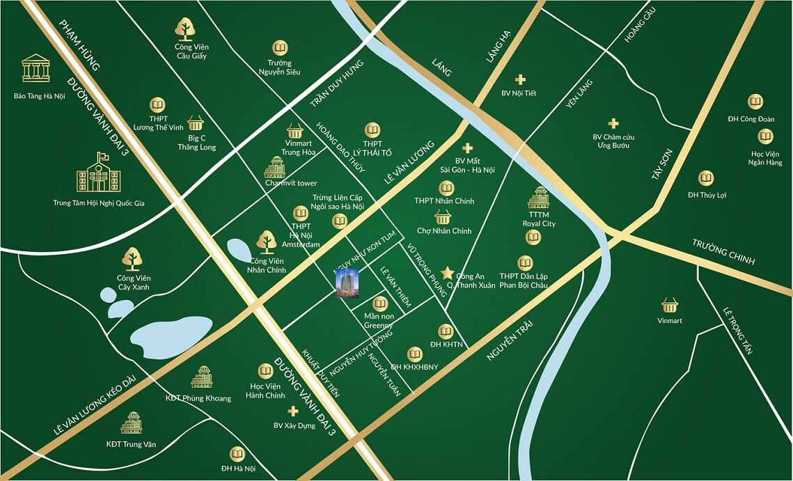 Vị trí Chung cư Viha Complex