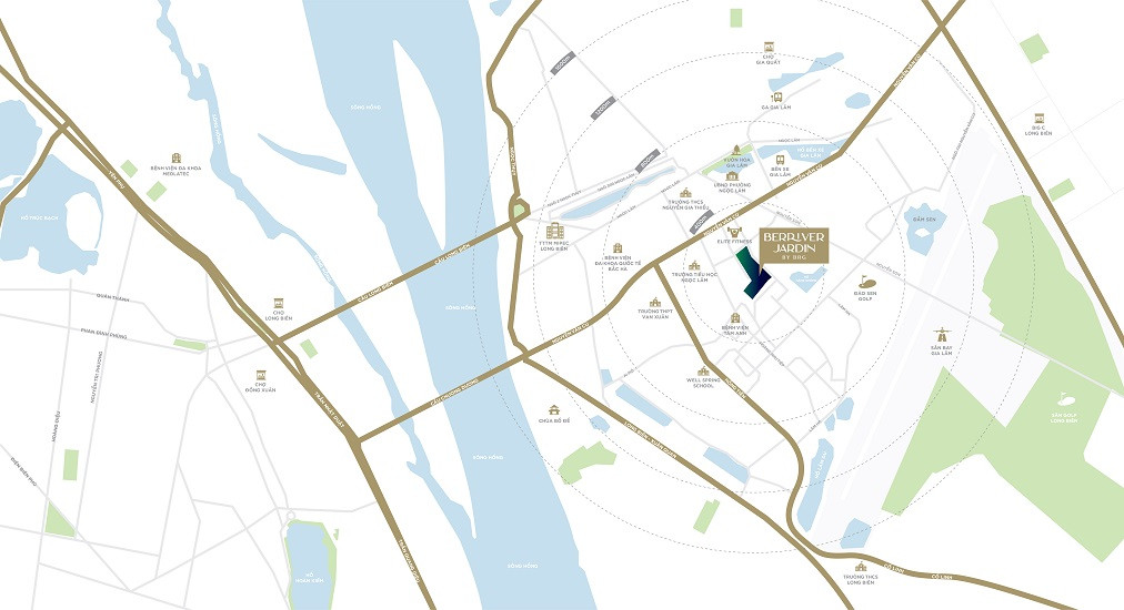 Chung cư Berriver Long Biên: Vị trí vàng, không gian sống mơ ước