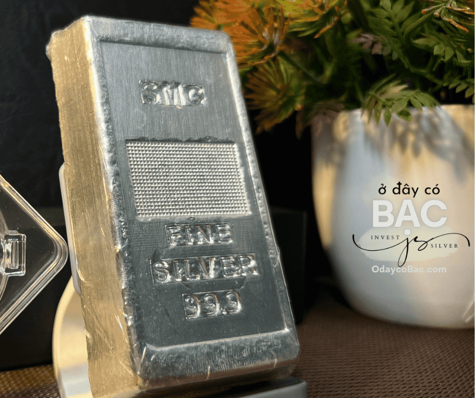 Bạc thỏi 1 kilogram của Bạc Mặt Trăng, sản phẩm đầu tư