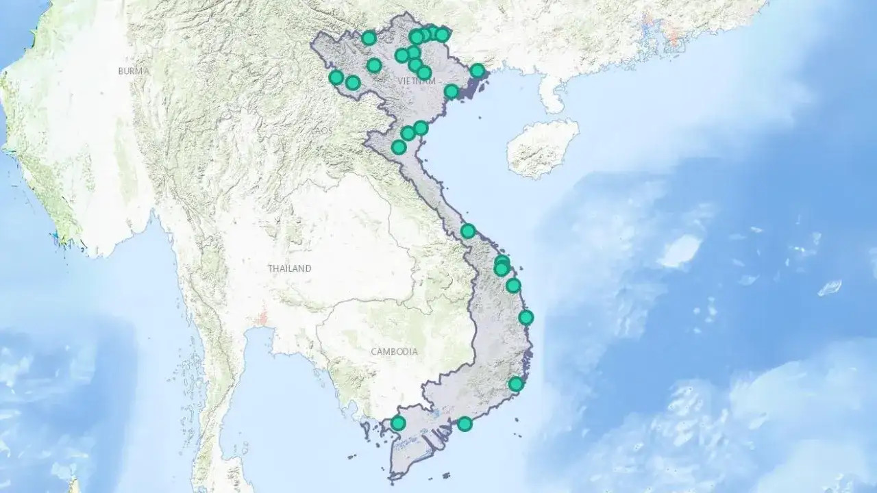 Bản đồ các bể than Việt Nam