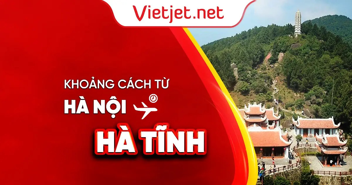 Bản đồ hiển thị quãng đường và khoảng cách Hà Nội Hà Tĩnh