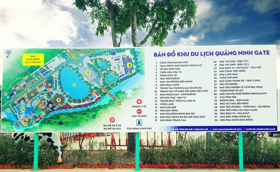 Bản đồ khu du lịch Quảng Ninh Gate