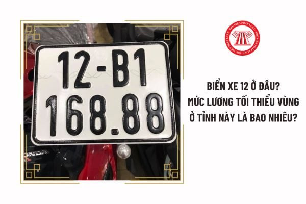 Bản đồ phân loại biển số xe các tỉnh thành Việt Nam, minh họa vị trí biển số xe 12 ở đâu