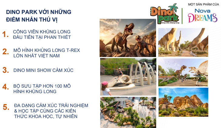 Bản đồ vị trí công viên khủng long ở đâu tại Phan Thiết