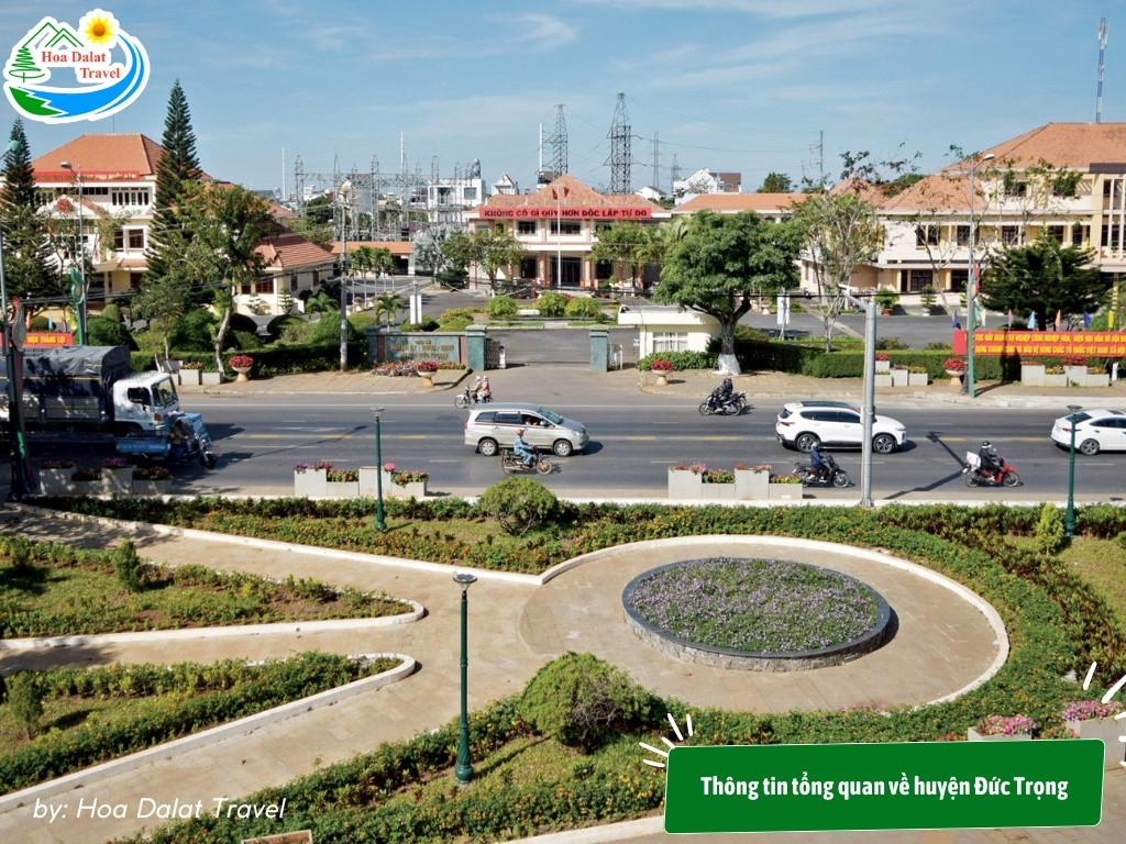 Bản đồ vị trí địa lý của huyện Đức Trọng