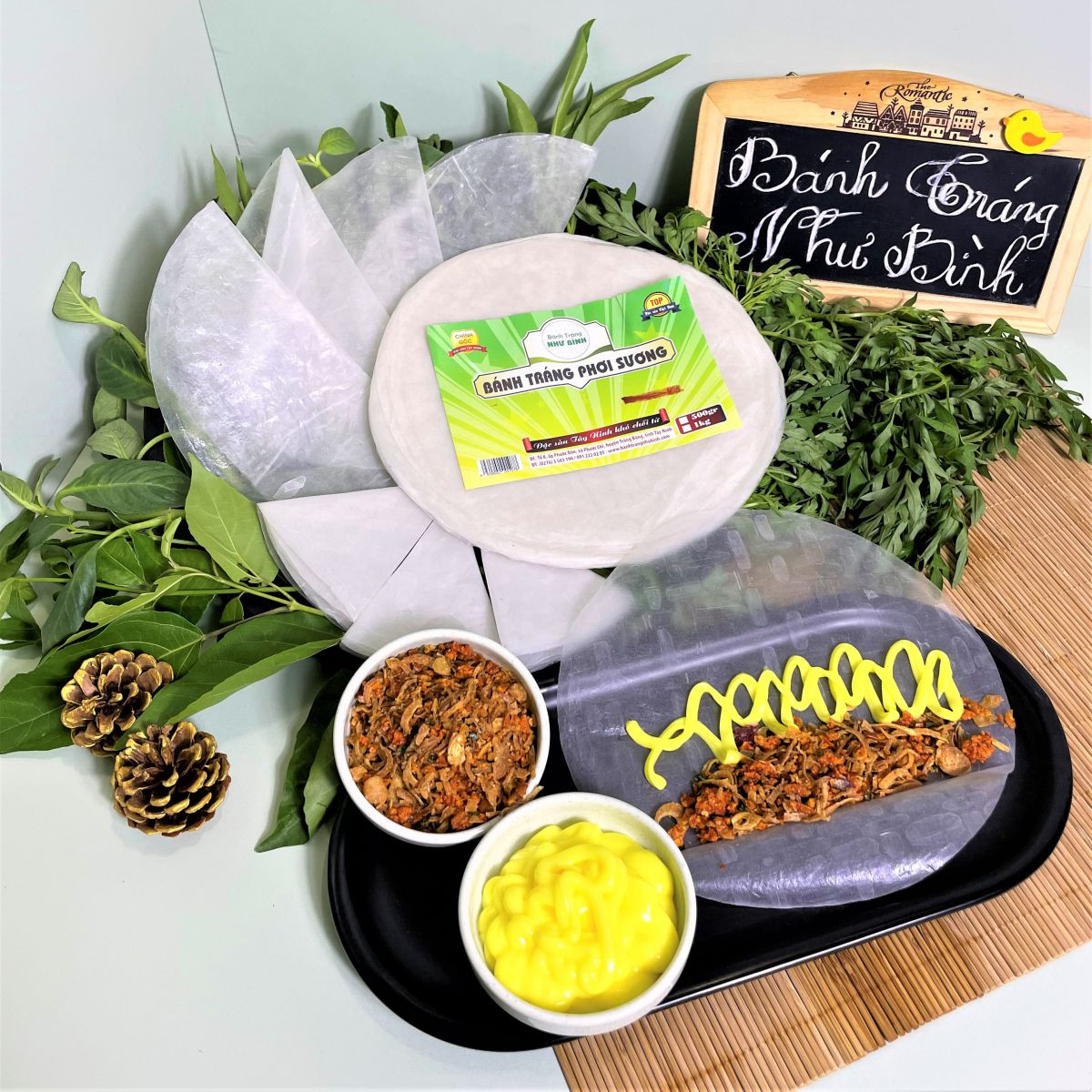 Bánh tráng trắng tròn phơi sương Tây Ninh mềm dẻo, chuẩn vị truyền thống