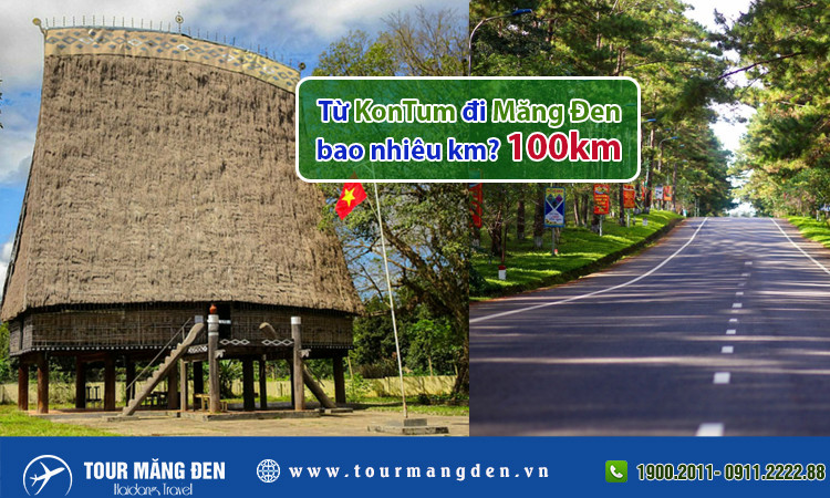 Cảnh núi rừng trên đường đi từ Kon Tum đến Măng Đen