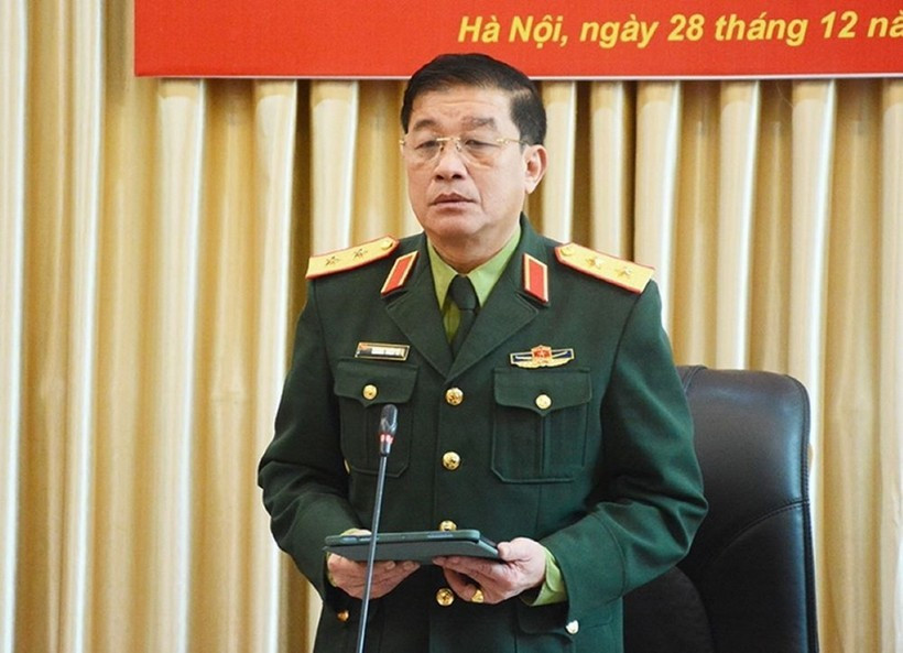 Chân dung Thiếu tướng Trương Thiên Tô, Phó Chủ nhiệm Tổng cục Chính trị, một trong những cán bộ quân đội cấp cao.