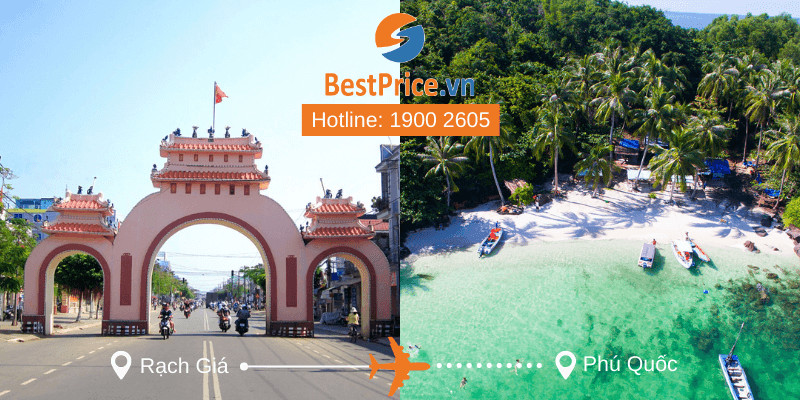 Đặt vé máy bay từ Rạch Giá đến Phú Quốc giá tốt