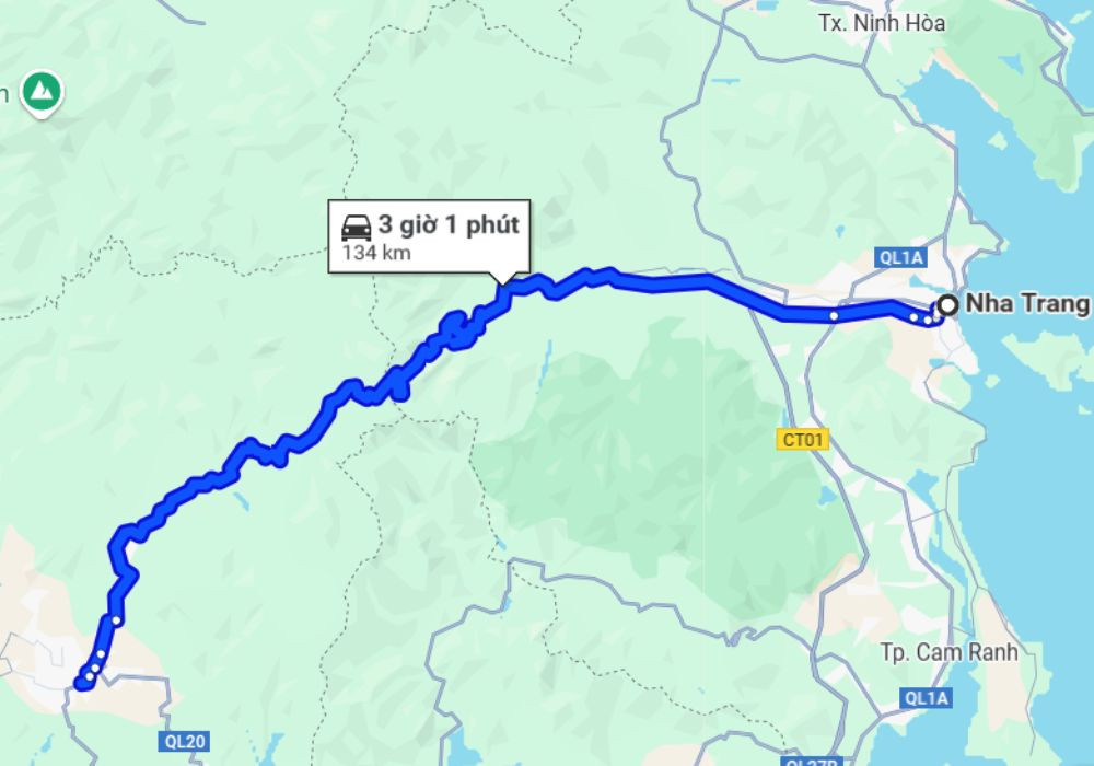 Di chuyển Đà Lạt Nha Trang bằng xe máy qua Quốc lộ 27C