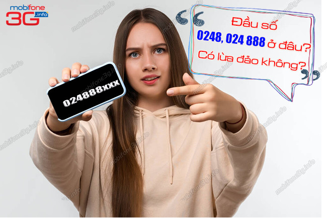 Điện thoại hiển thị cuộc gọi đến từ đầu số 024888, gợi ý về vấn đề 0248 là số ở đâu và có thể là lừa đảo