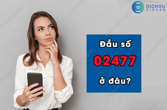 Điện thoại hiển thị cuộc gọi từ số lạ 02477, thể hiện sự nghi vấn về nguồn gốc cuộc gọi.