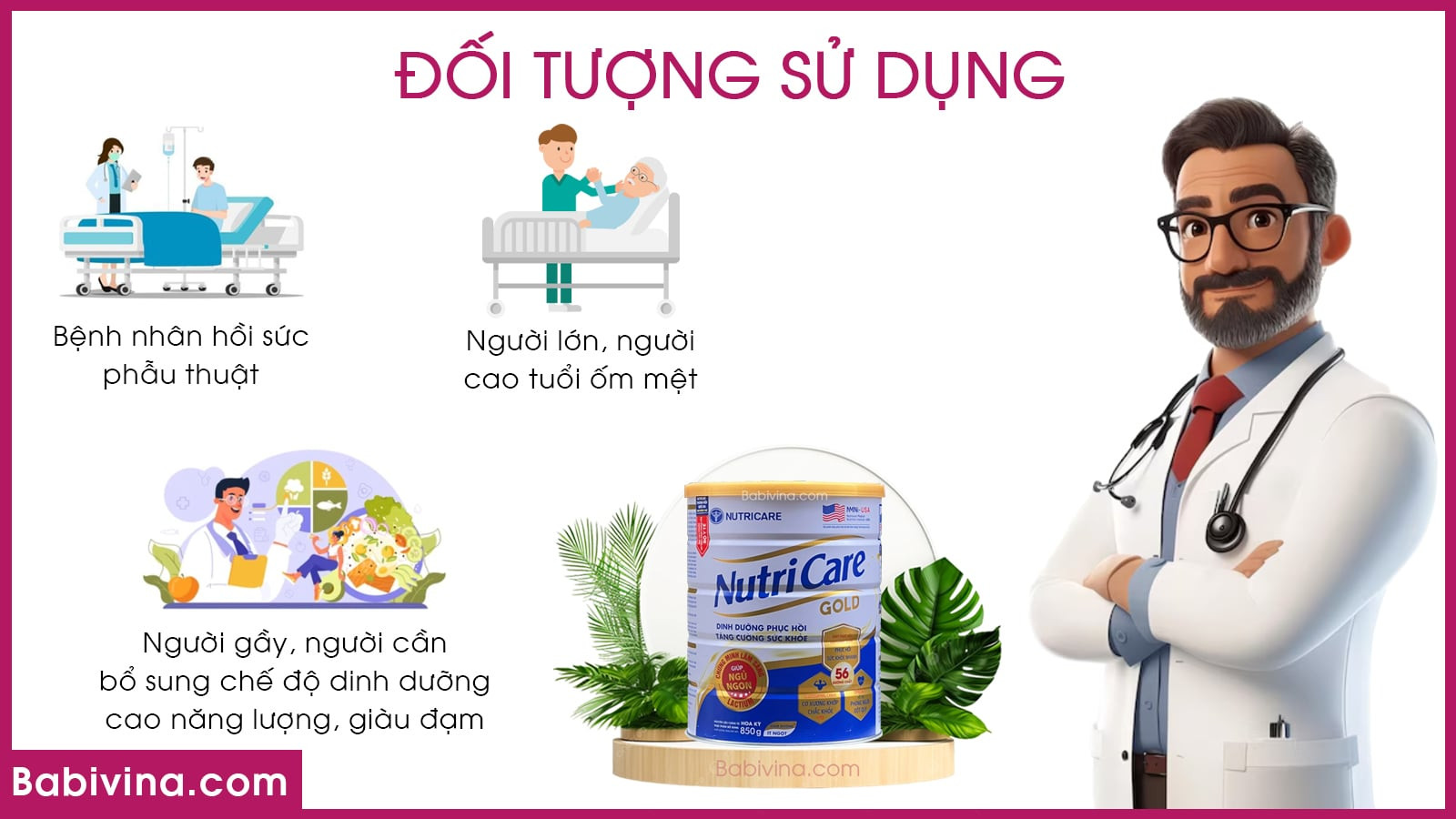 Đối tượng sử dụng sữa Nutricare Gold cho người lớn tuổi