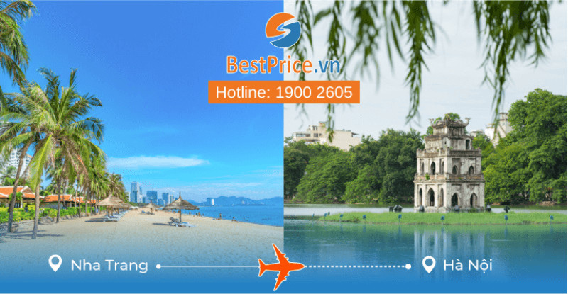 Giao diện đặt vé máy bay cho chặng Hà Nội Nha Trang tiện lợi