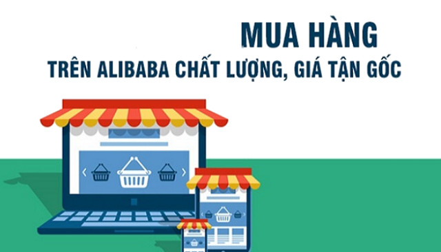 Giao diện sàn thương mại điện tử Alibaba để tìm nguồn hàng tạp hóa giá sỉ quốc tế